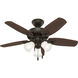 Builder 42 inch New Bronze with Brazilian Cherry/Harvest Mahogany Blades Ceiling Fan