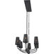 Adeena 8 Light 20.75 inch Black Chandelier Ceiling Light