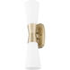 Emrys 2 Light 4.5 inch Modern Gold Wall Sconce Wall Light