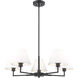 Leila 5 Light 34 inch Matte Black Chandelier Ceiling Light