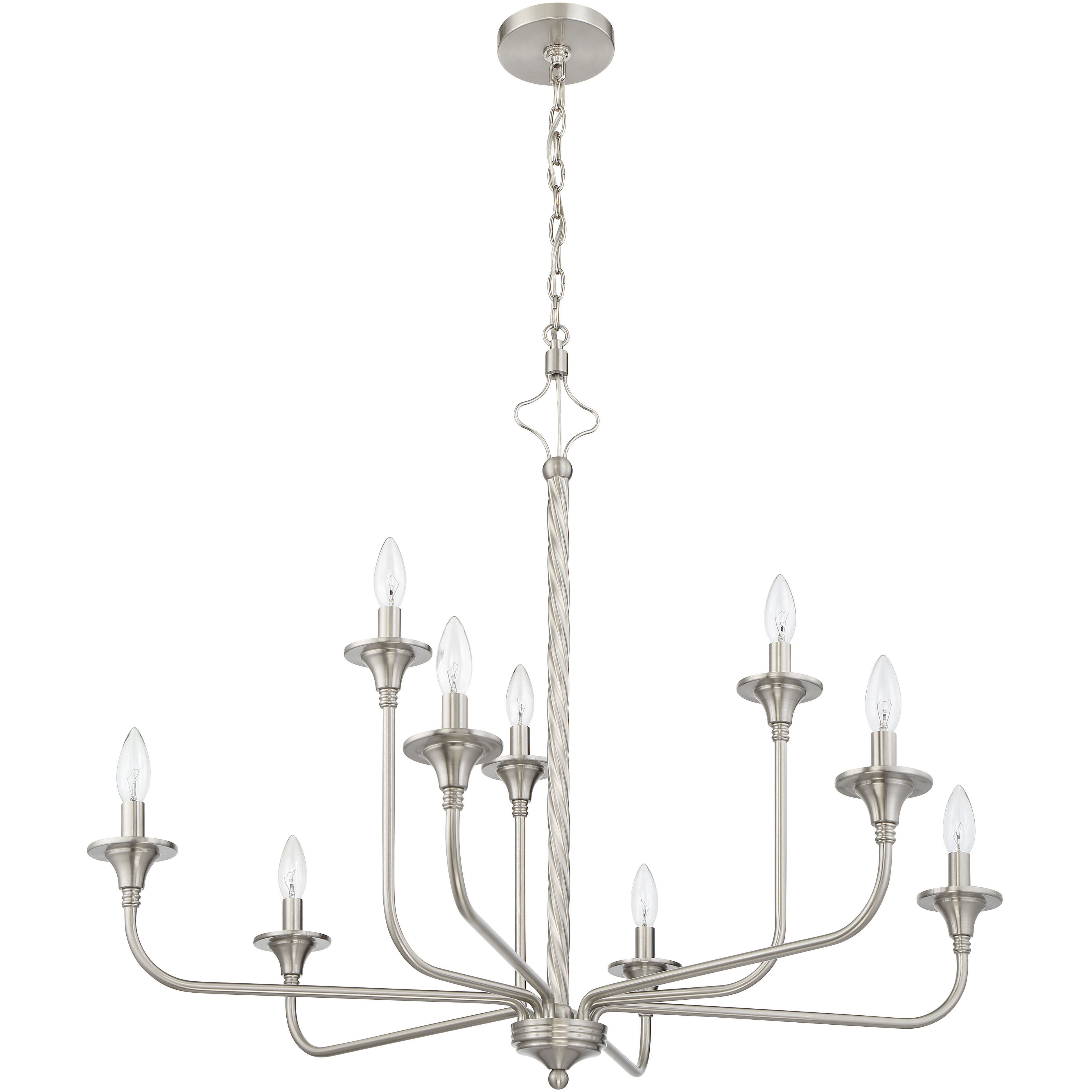 Jolenne 9 Light 35.04 inch Brushed Polished Nickel Chandelier Ceiling Light