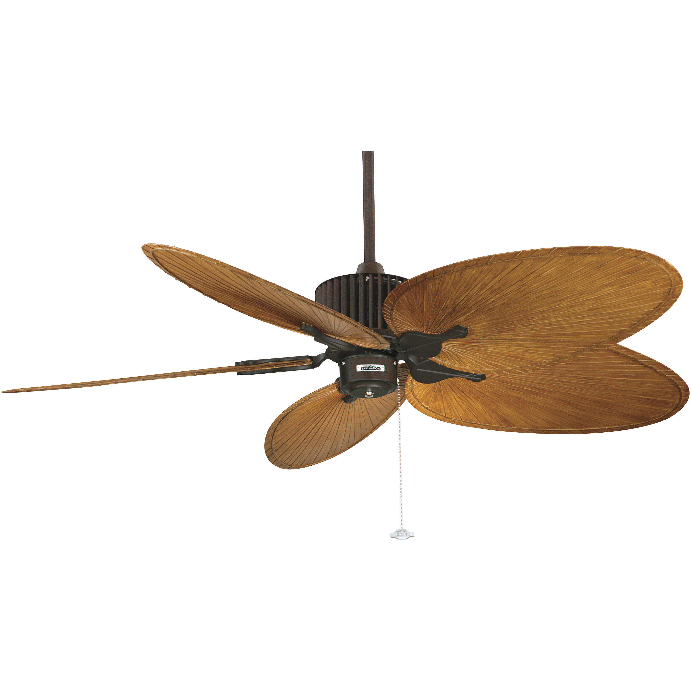 Blades Plastic Composite Palm Brown/Red 22 inch Each Fan Blades