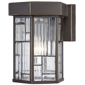 Kingsley 1 Light 13 inch Aged Bronze Patina Outdoor Wall Lantern