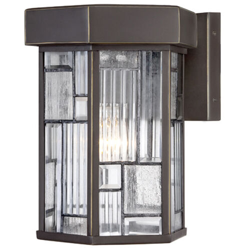Kingsley 1 Light 13 inch Aged Bronze Patina Outdoor Wall Lantern