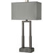 Courier 32 inch 100.00 watt Natural with Pewter Table Lamp Portable Light