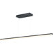 Hover LED 60 inch Black Linear Pendant Ceiling Light