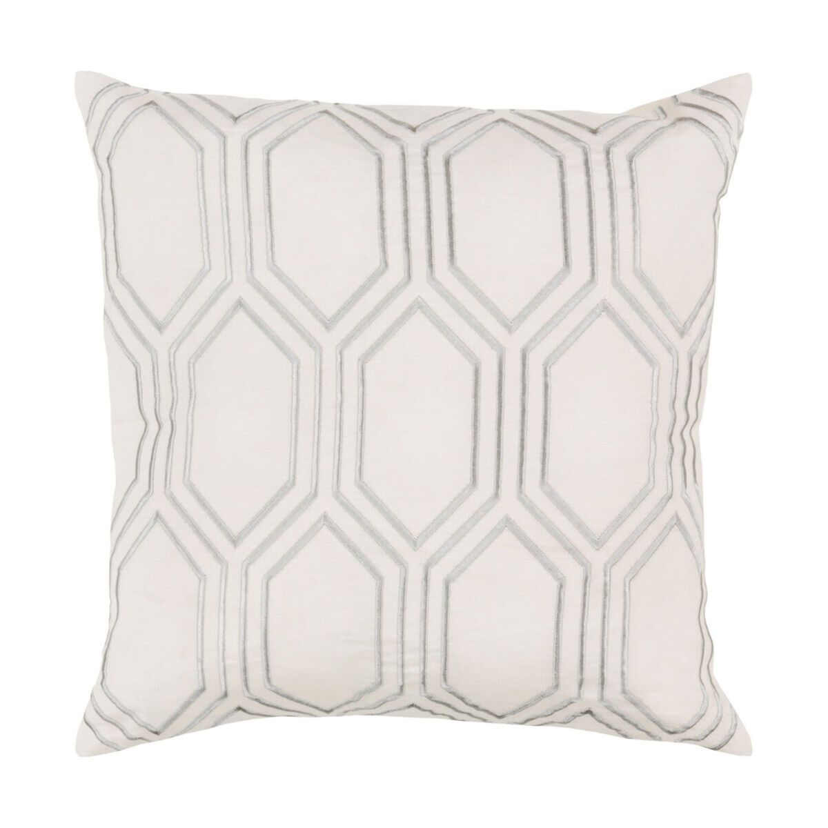 Skyline 18 X 18 inch Beige and Medium Gray Throw Pillow