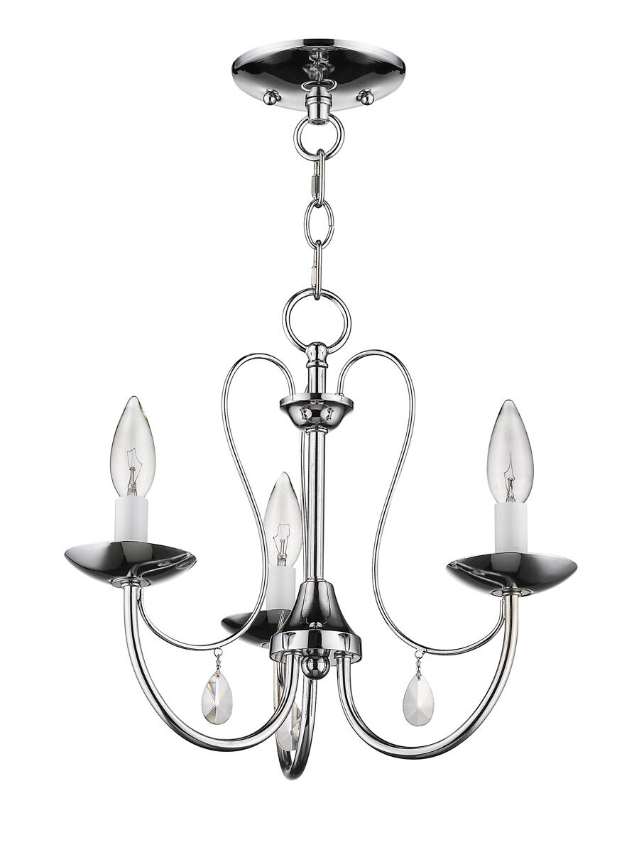 Mirabella 3 Light 14.5 inch Polished Chrome Chandelier Ceiling Light