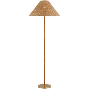 Marie Flanigan Wimberley 60 inch 15.00 watt Soft Brass Wrapped Floor Lamp Portable Light, Medium