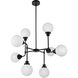 Hanson 8 Light 36 inch Black Pendant Ceiling Light