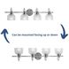 Archie 4 Light 35.5 inch Polished Chrome Bath Vanity Wall Light