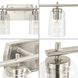 Adley 6 Light 49 inch Brushed Nickel Bath Vanity Wall Light