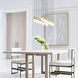 Sean Lavin Turret LED Natural Brass Chandelier Ceiling Light, Integrated LED