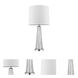 Chiara 29 inch 100.00 watt Polished Chrome Table Lamp Portable Light