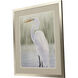 Dreams of Egret Blue and Green and White Framed Art