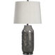 Cameron 30.75 inch 100 watt Kochi Bronze and White Table Lamp Portable Light