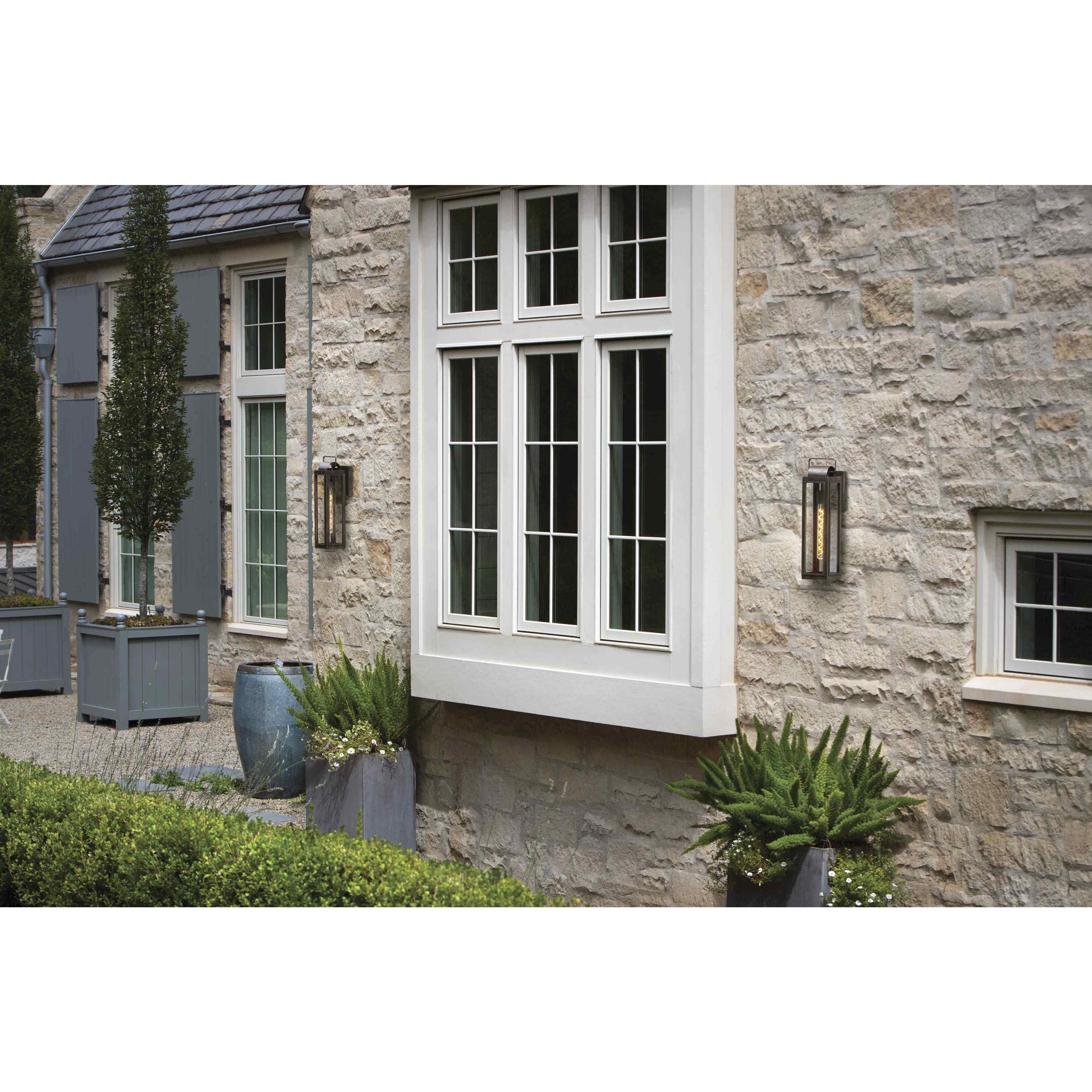 Heritage Sag Harbor Outdoor Wall Mount Lantern in Black, Non-LED