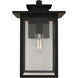 Rock Creek 1 Light 15.38 inch Textured Black Outdoor Wall Lantern