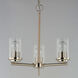 Corona 3 Light 17 inch Satin Nickel Single-Tier Chandelier Ceiling Light in Clear
