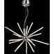 Pyramid LED 28 inch Silver Sputnik Chandelier Ceiling Light