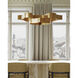 Grand Lotus 6 Light 50.5 inch Antique Gold Leaf Chandelier Ceiling Light