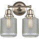 Aditi Stanton 2 Light 14 inch Brushed Satin Nickel Bath Vanity Light Wall Light, Aditi