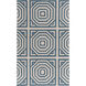 Rivington 72 X 48 inch Blue and Neutral Area Rug, Wool and Cotton