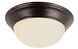 Athena 2 Light 12 inch Rubbed Oil Bronze Flushmount Ceiling Light