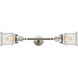 Franklin Restoration Canton LED 16.5 inch Brushed Satin Nickel Bath Vanity Light Wall Light in Seedy Glass, Franklin Restoration