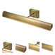 Classic Traditional 6.4 watt 24 inch Antique Brass Picture Light Wall Light, Battery Operated