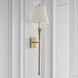 Chapman & Myers Aiden LED 8.5 inch Gilded Iron Tail Sconce Wall Light, Large