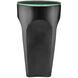 Lemy 12 inch Black and Clear Drinks Table