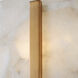Halo 8 Light 33 inch Alabaster and Brass Chandelier Ceiling Light