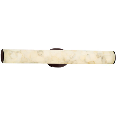 Alabaster Rocks 28 inch Dark Bronze Vanity Light Wall Light