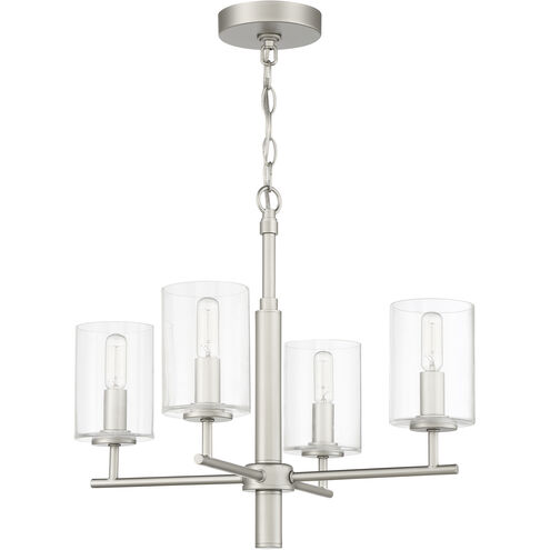 Hailie 4 Light 20 inch Satin Nickel Chandelier Ceiling Light