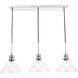 Clive 3 Light 35 inch Chrome Pendant Ceiling Light