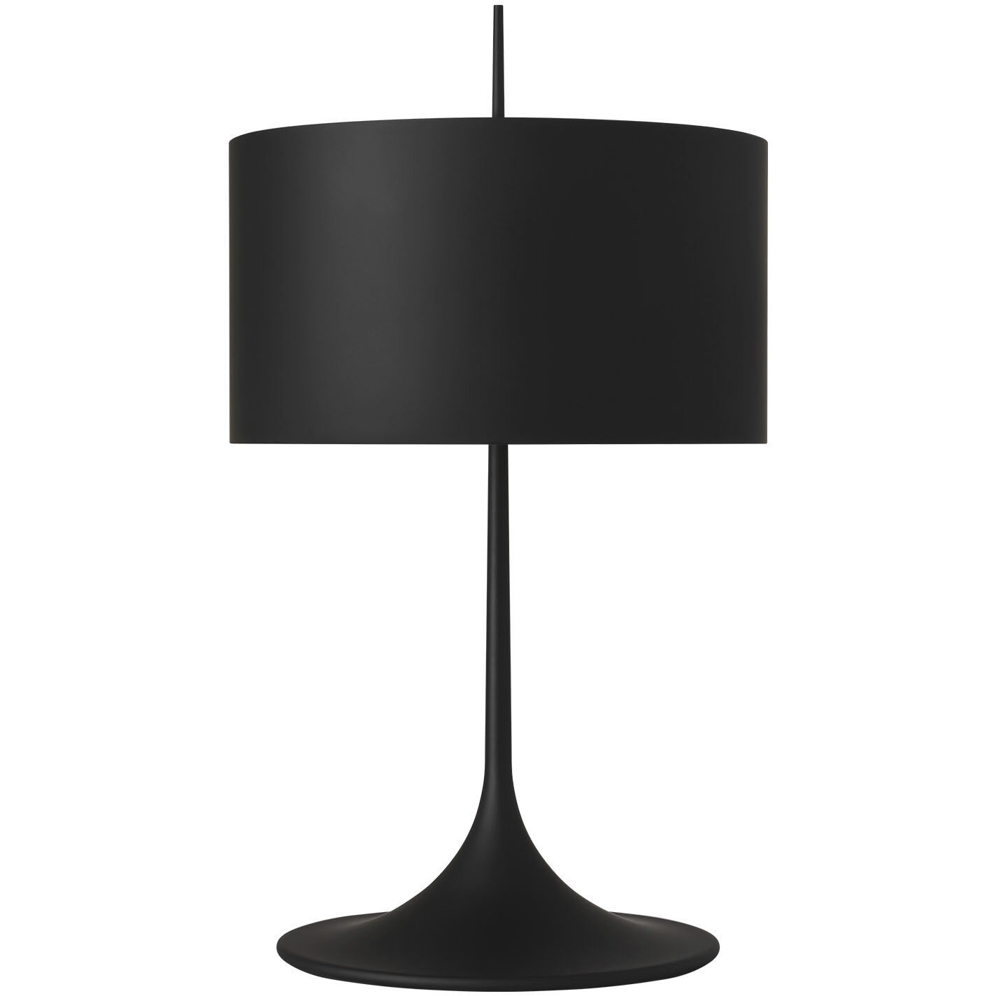 Barbara Barry Spinet 26.25 inch 6.5 watt Matte Black Modern Trumpet Table Lamp Portable Light