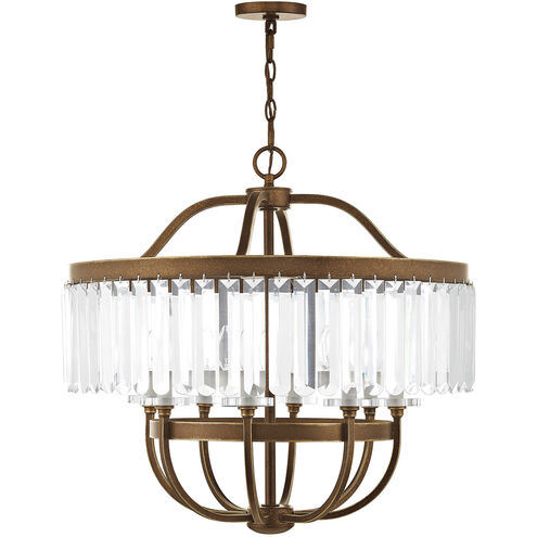 Ashton 8 Light 28 inch Hand Painted Palacial Bronze Chandelier Ceiling Light