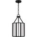 Martinique 3 Light 9.75 inch Matte Black Mini Pendant Ceiling Light, Small