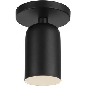 Nola 1 Light 3.63 inch Black Semi Flush Mount Ceiling Light