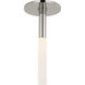 Kelly Wearstler Rousseau LED 1 inch Polished Nickel Monopoint Flush Mount Ceiling Light