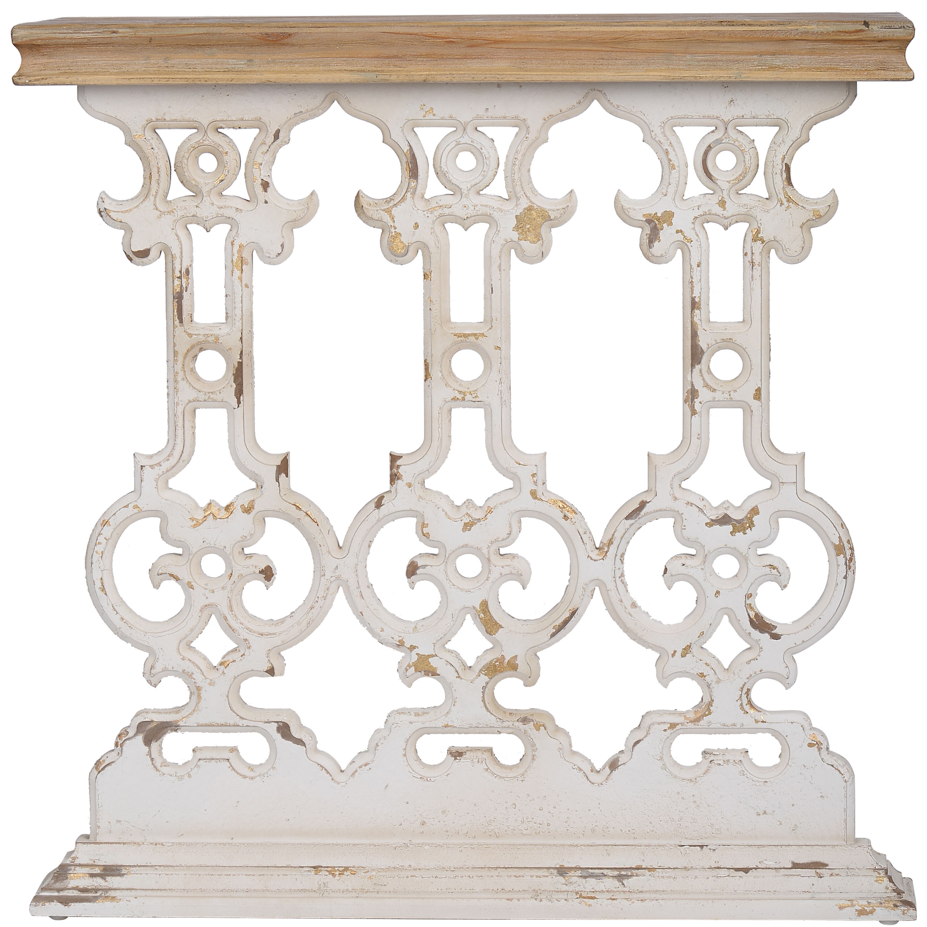 Classic 31.9 X 11.8 inch Natural/White Console Table