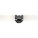 Aero 2 Light 19 inch Black Chrome ADA Vanity Sconce Wall Light