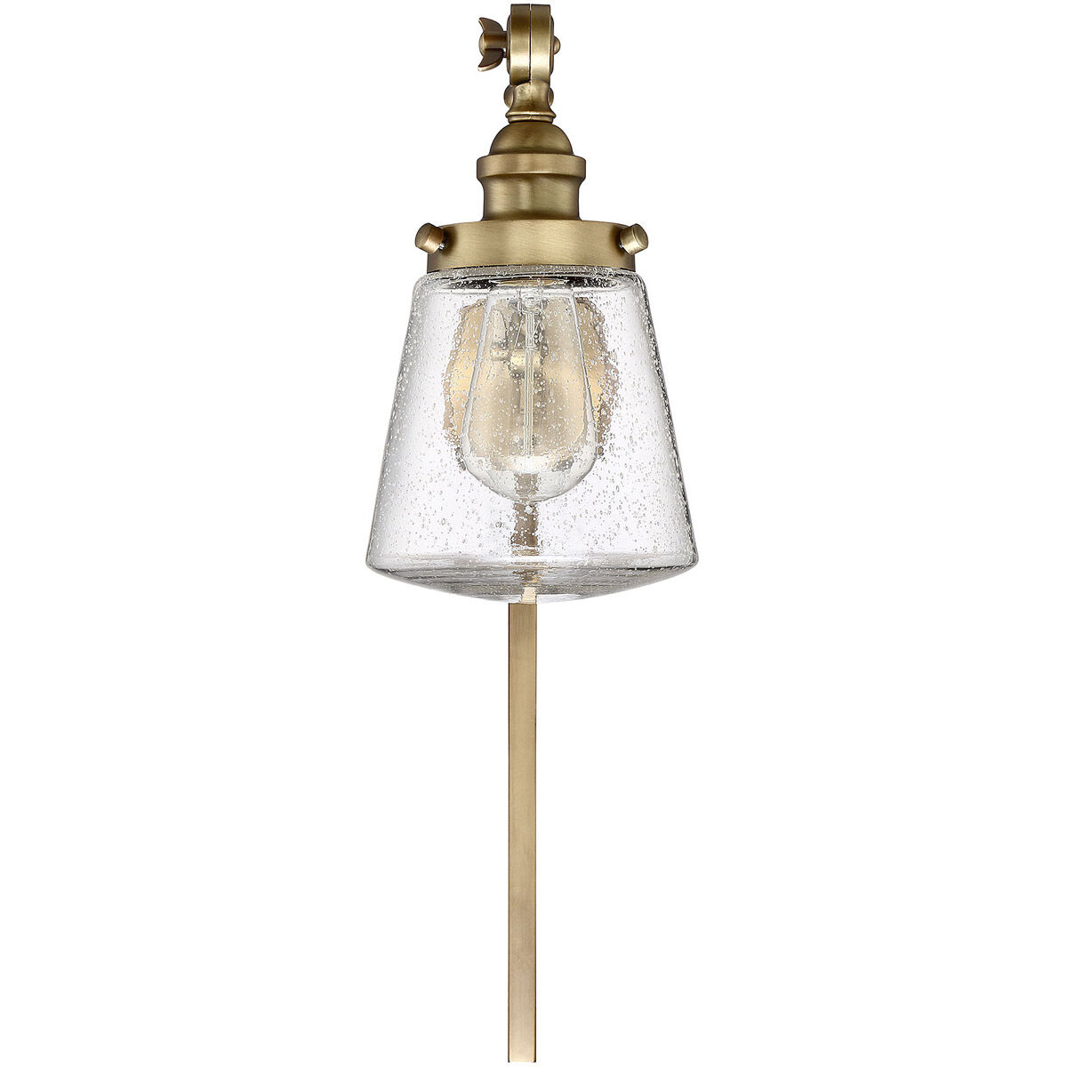 Industrial 6 inch 60 watt Natural Brass Adjustable Wall Sconce Wall Light
