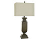 Dorthy 33.5 inch 100 watt Brown and Clear Table Lamp Portable Light