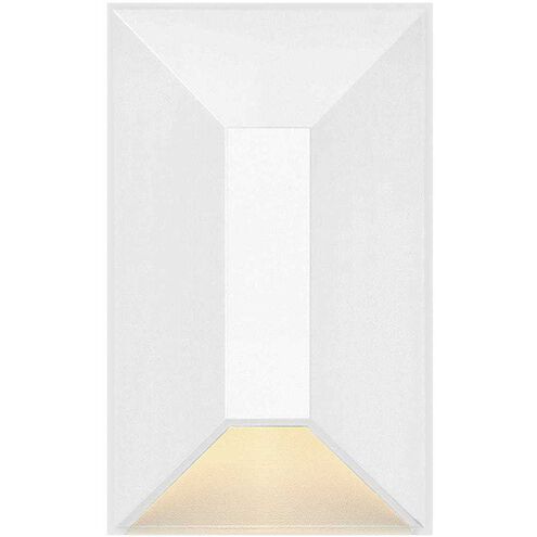 Nuvi 12v 1.40 watt Matte White Landscape Deck Sconce, Rectangular