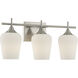 Octave 3 Light 21 inch Satin Nickel Bathroom Vanity Light Wall Light, Essentials