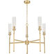 Esme 5 Light 32 inch Modern Gold Chandelier Ceiling Light