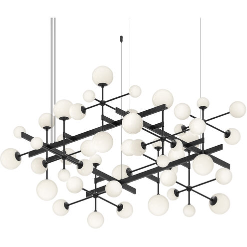 Nebula LED 61 inch Satin Black Chandelier Ceiling Light