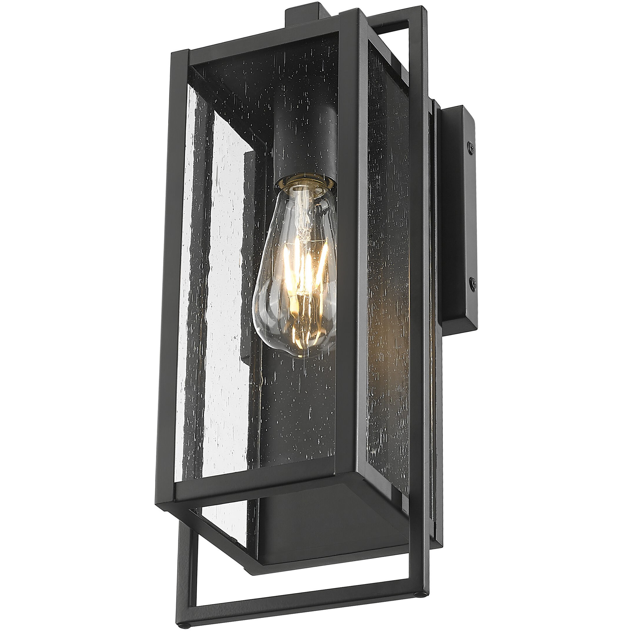 Stockwell 1 Light 16.5 inch Matte Black Exterior Wall Mount